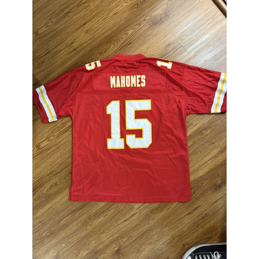 Kansas City Chiefs NFL Proline NFLPA #15 Mahomes Jersey Red, See Measurements